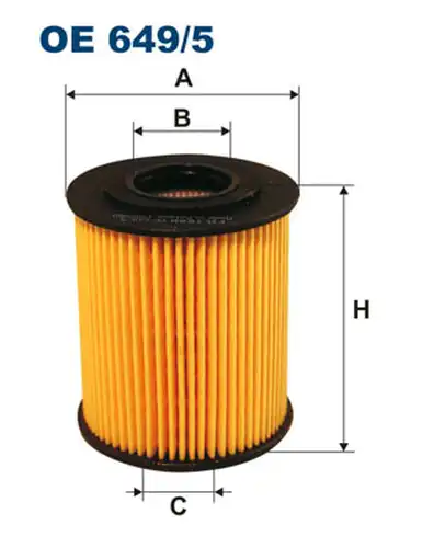 маслен филтър FILTRON OE 649/5