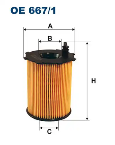 маслен филтър FILTRON OE 667/1