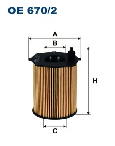 маслен филтър FILTRON OE 670/2