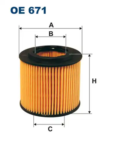 маслен филтър FILTRON OE 671