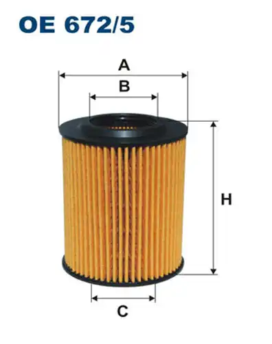 маслен филтър FILTRON OE 672/5