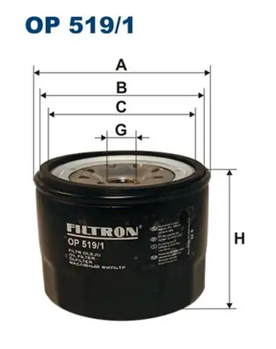 маслен филтър FILTRON OP 519/1