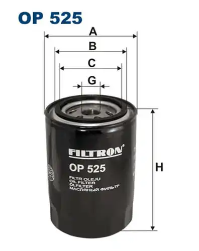 маслен филтър FILTRON OP 525