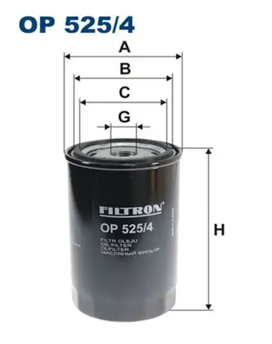 маслен филтър FILTRON OP 525/4