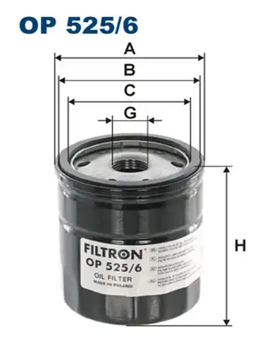 маслен филтър FILTRON OP 525/6