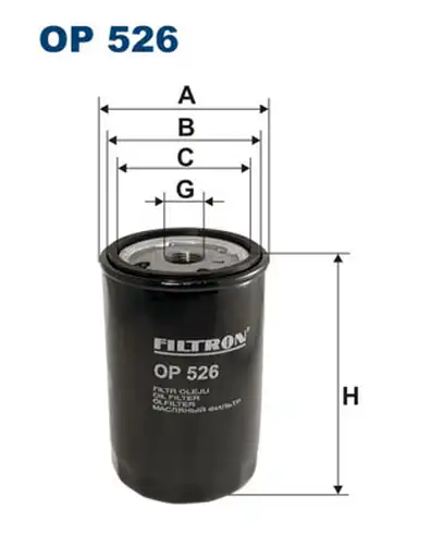 маслен филтър FILTRON OP 526