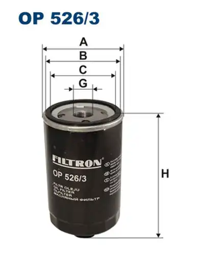 маслен филтър FILTRON OP 526/3