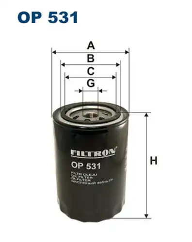 маслен филтър FILTRON OP 531