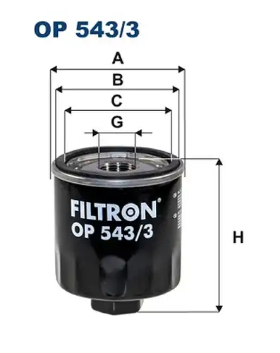 маслен филтър FILTRON OP 543/3