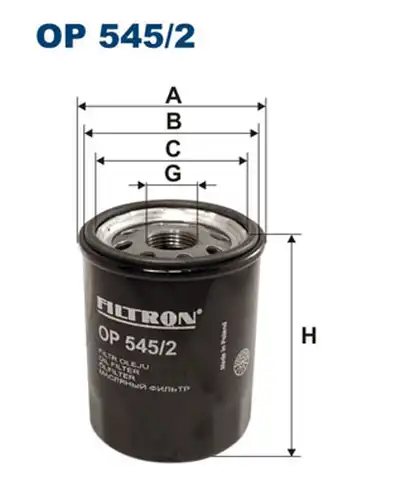 маслен филтър FILTRON OP 545/2