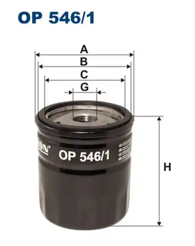 маслен филтър FILTRON OP 546/1