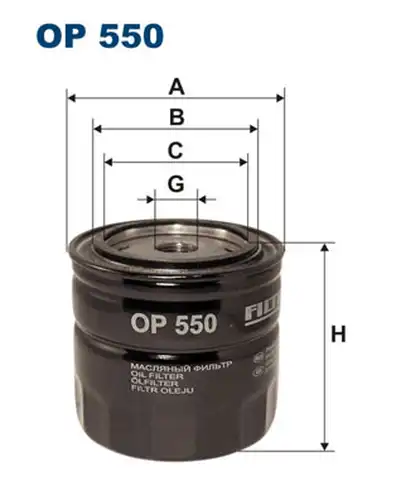 маслен филтър FILTRON OP 550