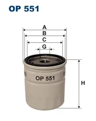 маслен филтър FILTRON OP 551