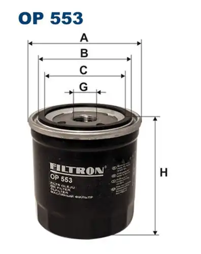 маслен филтър FILTRON OP 553