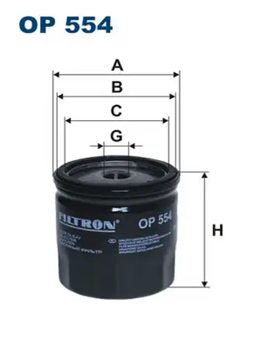 маслен филтър FILTRON OP 554