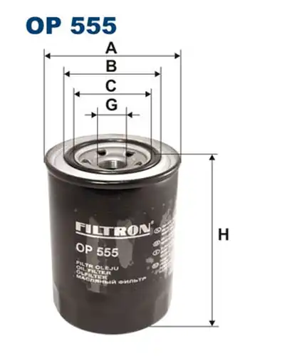 маслен филтър FILTRON OP 555