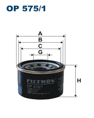 маслен филтър FILTRON OP 575/1