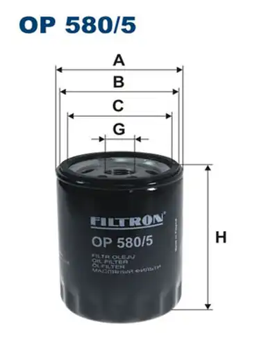 маслен филтър FILTRON OP 580/5