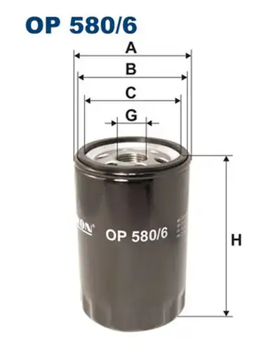 маслен филтър FILTRON OP 580/6