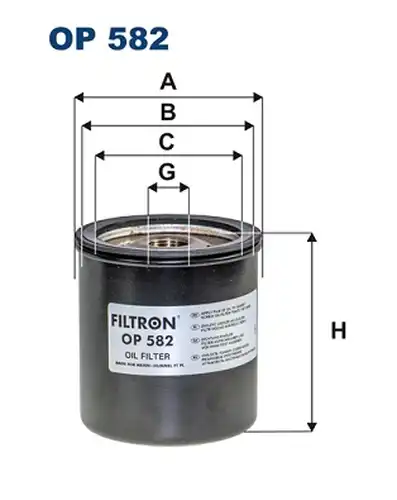 маслен филтър FILTRON OP 582