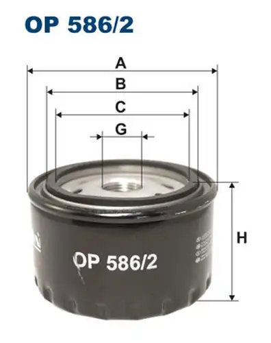 маслен филтър FILTRON OP 586/2