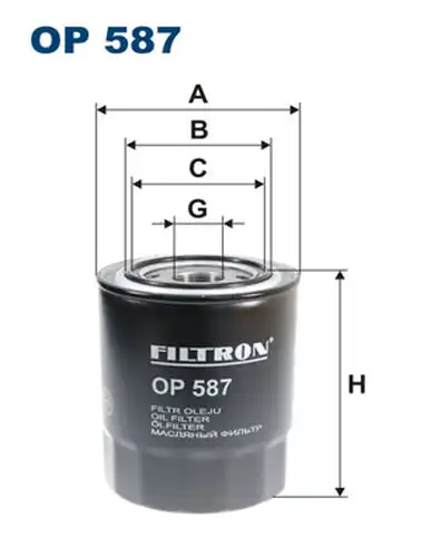 маслен филтър FILTRON OP 587