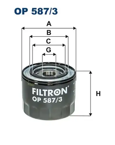 маслен филтър FILTRON OP 587/3