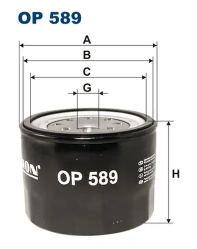 маслен филтър FILTRON OP 589