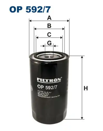 маслен филтър FILTRON OP 592/7