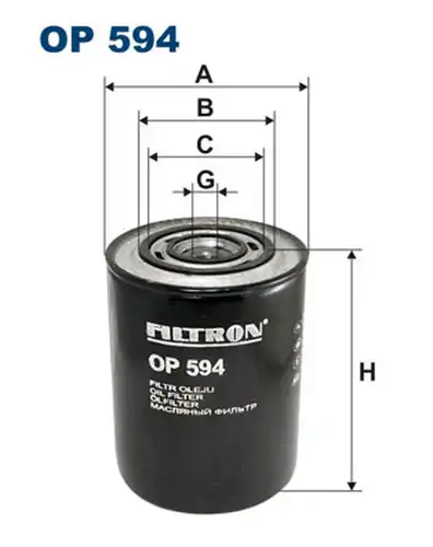 маслен филтър FILTRON OP 594