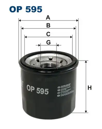 маслен филтър FILTRON OP 595