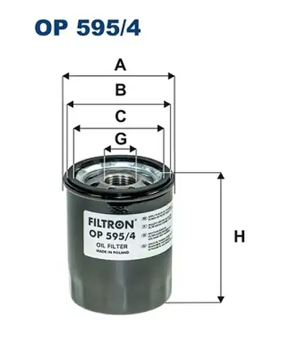 маслен филтър FILTRON OP 595/4