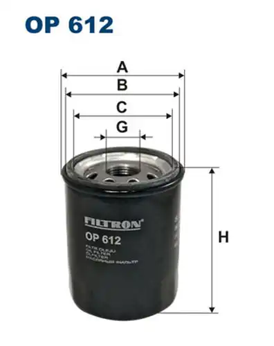 маслен филтър FILTRON OP 612