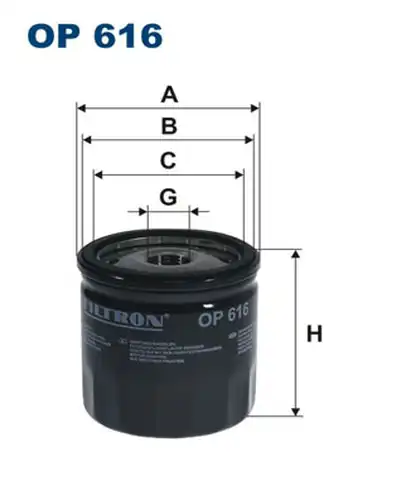 маслен филтър FILTRON OP 616