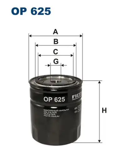 маслен филтър FILTRON OP 625