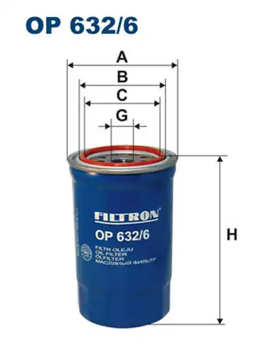 маслен филтър FILTRON OP 632/6