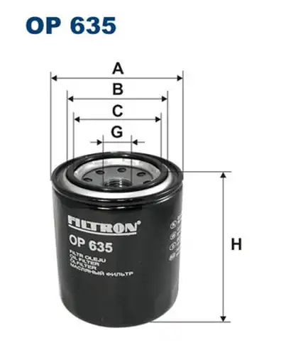 маслен филтър FILTRON OP 635