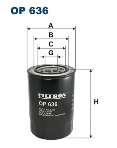 маслен филтър FILTRON OP 636