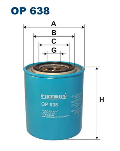 маслен филтър FILTRON OP 638