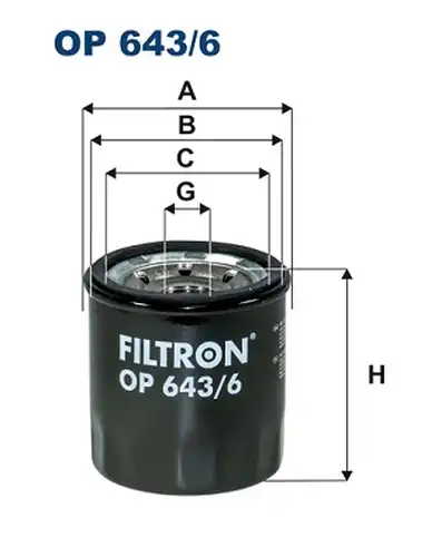 маслен филтър FILTRON OP 643/6