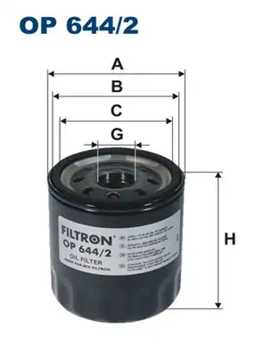 маслен филтър FILTRON OP 644/2