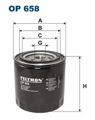 маслен филтър FILTRON OP 658