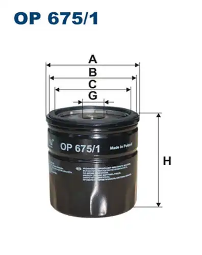 маслен филтър FILTRON OP 675/1