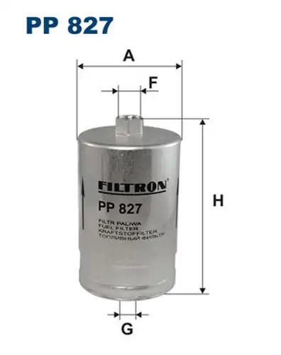 горивен филтър FILTRON PP 827