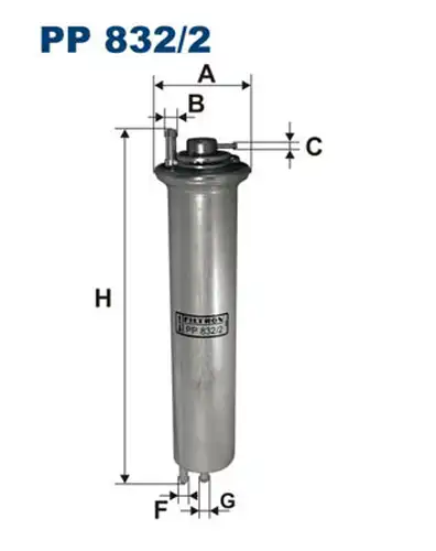 горивен филтър FILTRON PP 832/2