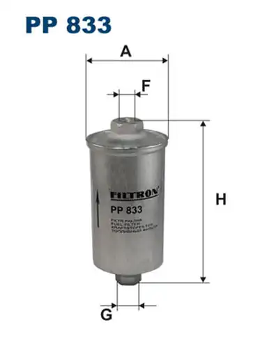 горивен филтър FILTRON PP 833