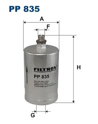 горивен филтър FILTRON PP 835