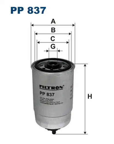 горивен филтър FILTRON PP 837