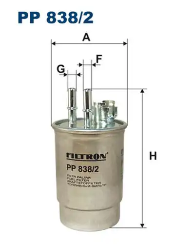 горивен филтър FILTRON PP 838/2