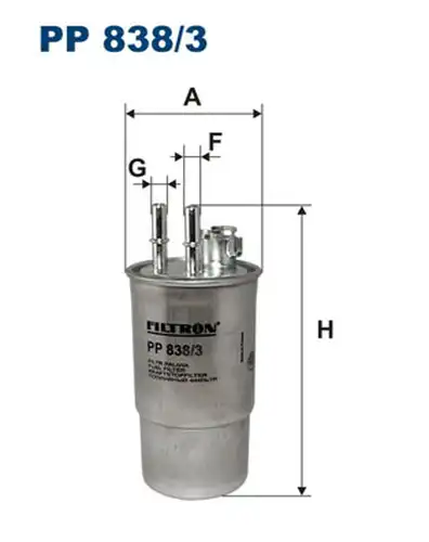 горивен филтър FILTRON PP 838/3